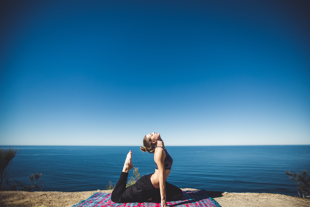 Woman in Yoga Exercise