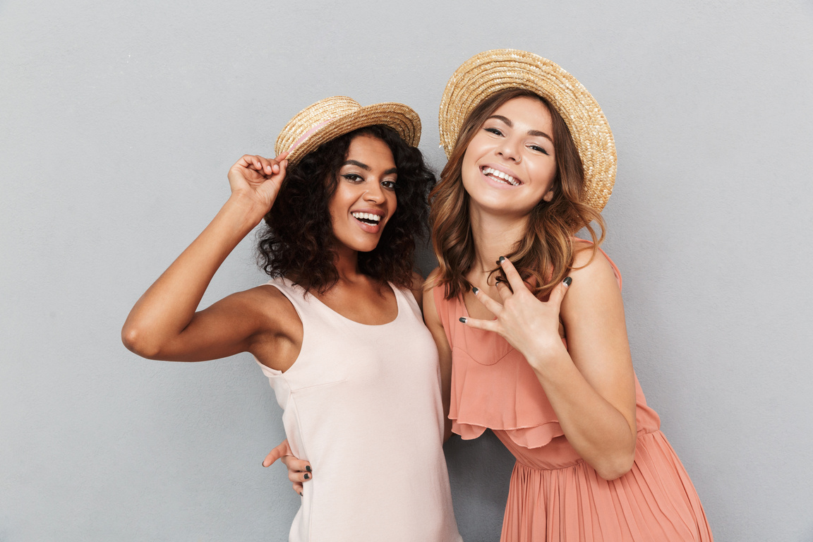 Two Happy Young Women